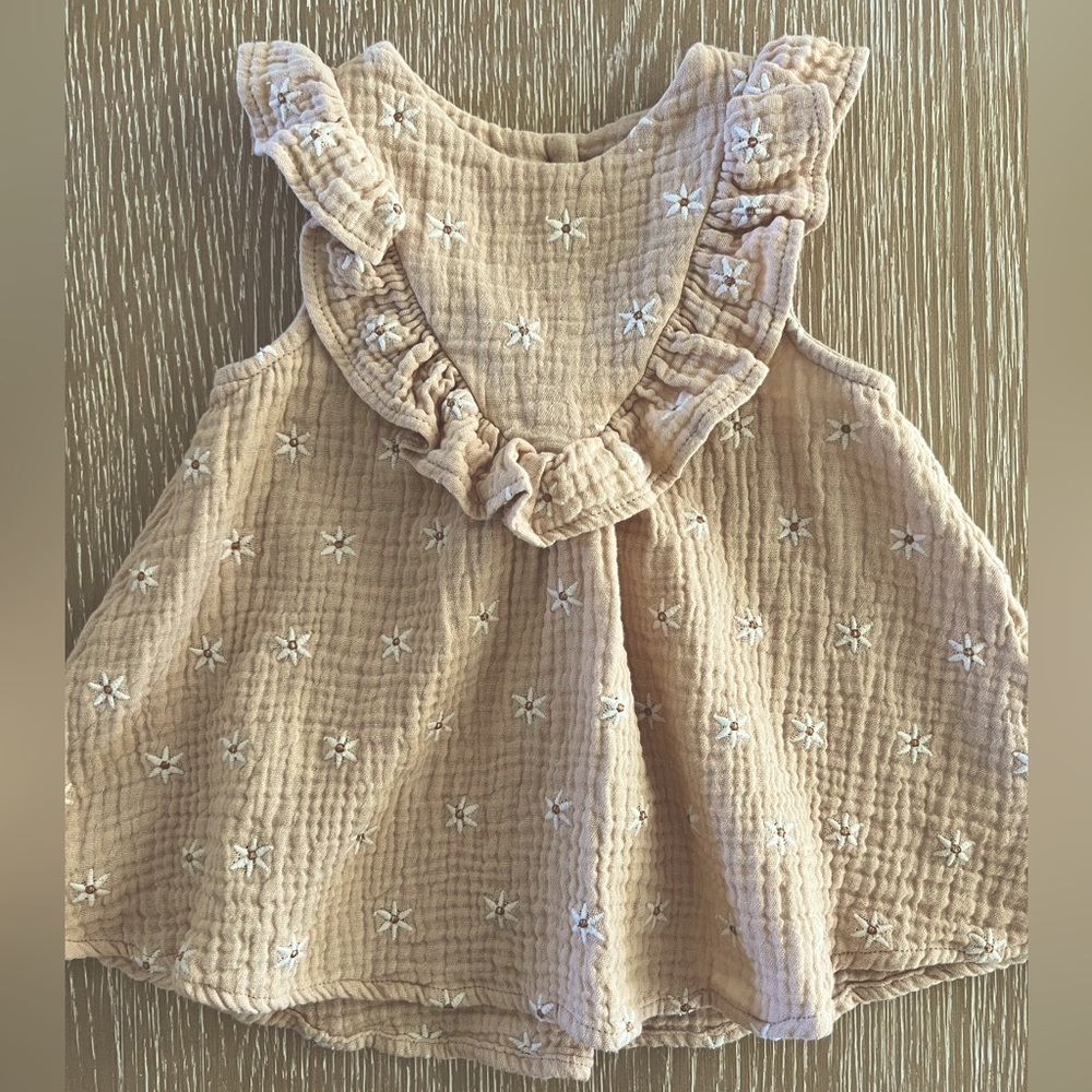 Rylee & Cru Maisie Dress Daisy Embroidery 6-12 Months